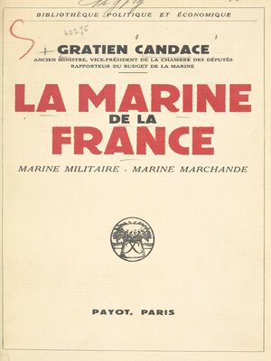 cover image of La Marine de la France